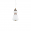 Ceramiczna designerska brązowo szara lampa wisząca CERAMIC VERTICAL LED 12W 11702 Nowodvorski Lighting